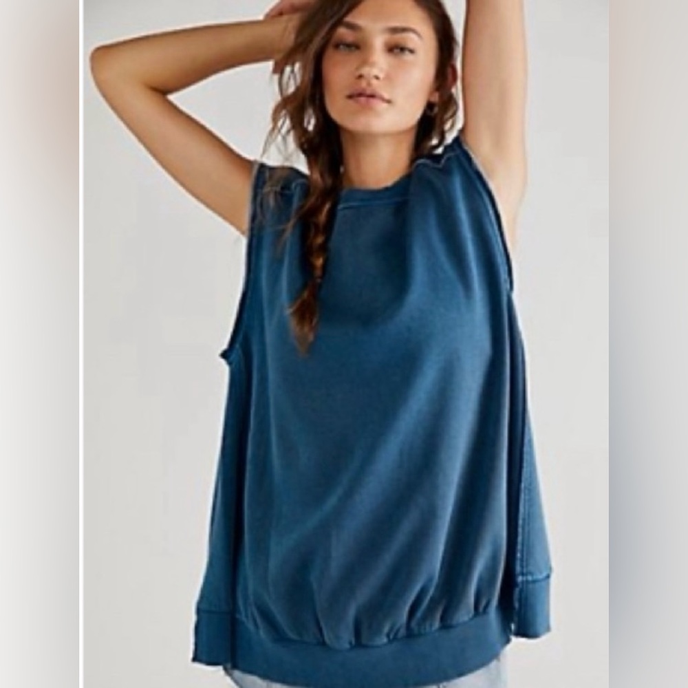 Free people sleeveless sweatshirt
